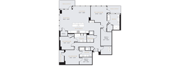 Three bedroom three and a half bath penthouse in Dallas, Texas with amazing views