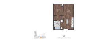 a1 floor plan  studio apt  the residences at sawmill estates