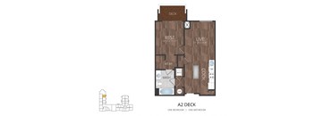 a floor plan of a1 1 bedroom
