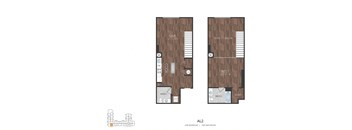 floor plan of a 2100 sq ft roommates