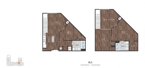 a floor plan of a house with a wooden