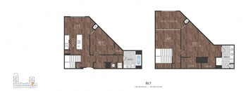 a floor plan of a house with a wooden