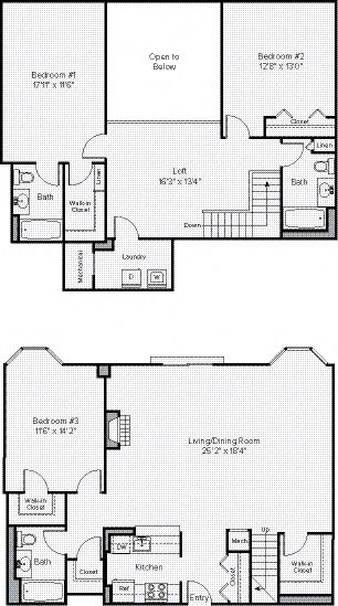 floor plan photo of the austin in austin, tx