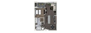 a floor plan of a bedroom apartment