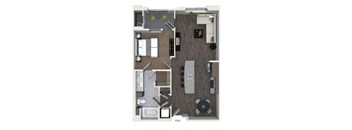 a floor plan of a bedroom apartment