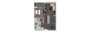 a floor plan of a bedroom apartment