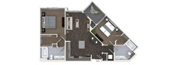 vector image of a floor plan