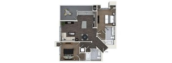 one bedroom one bathroom floor plan | apartments in pittsburgh pa | the alden
