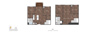 a floor plan of a 2100 sq ft roommates apartment