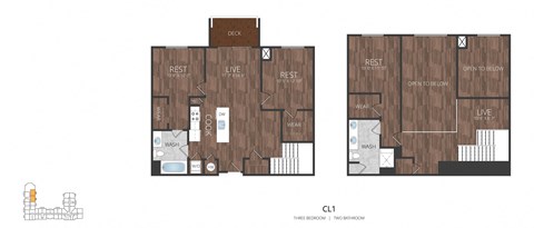 a floor plan of a 2100 sq ft roommates apartment