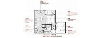 a floor plan of a house with lots of room