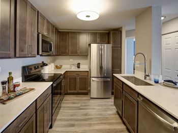 Espresso Colored, Shaker Style Cabinetry