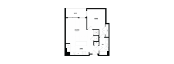 the floor plan of the bedroom of the upper floor