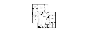 the bedroom floor plan of the residence