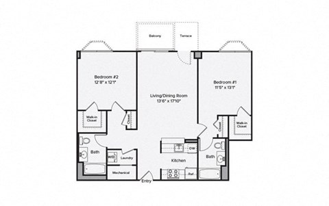 a floor plan of a house