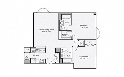 a floor plan of a home