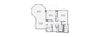 a floor plan of a house