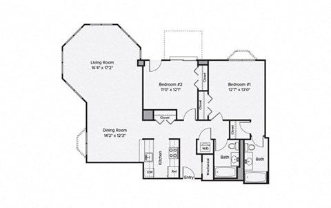 a floor plan of a house