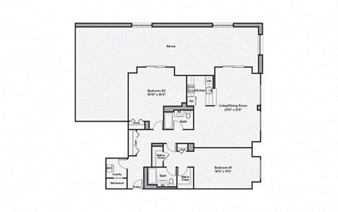a floor plan of a house