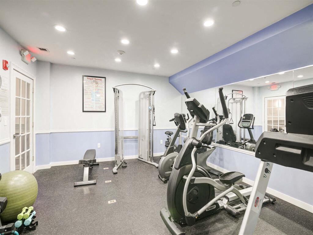 our apartments have a gym with plenty of equipment