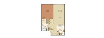 two bedroom floor plan | the madison at ballston station