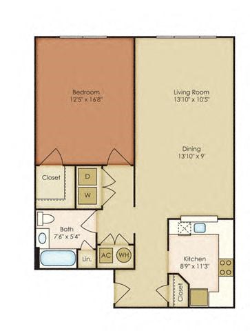 two bedroom floor plan | the madison at ballston station