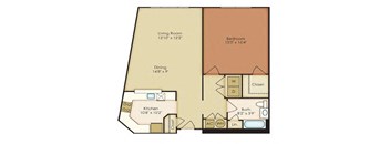 two bedroom floor plan | the madison at ballston station