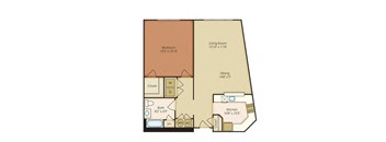two bedroom floor plan | the madison at ballston station
