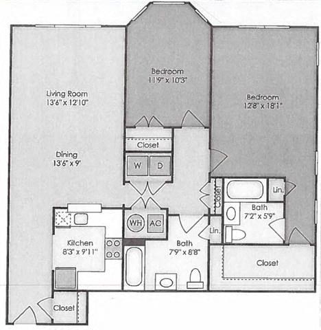 a floor plan of a house