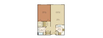 two bedroom floor plan | the madison at ballston station