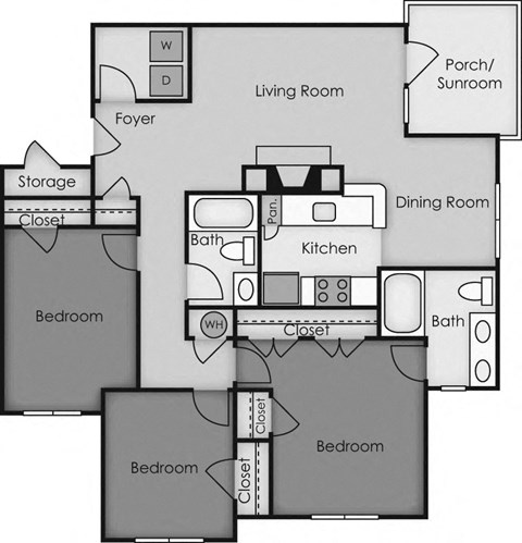 100 Drew Hill Lane 1-3 Beds Apartment for Rent - Photo Gallery 31