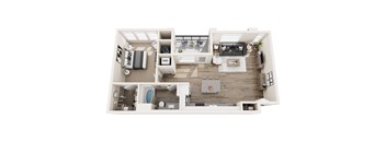 A10 Floor Plan at Pearl DTC, Denver, Colorado
