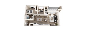 A9 Floor Plan at Pearl DTC, Denver, CO