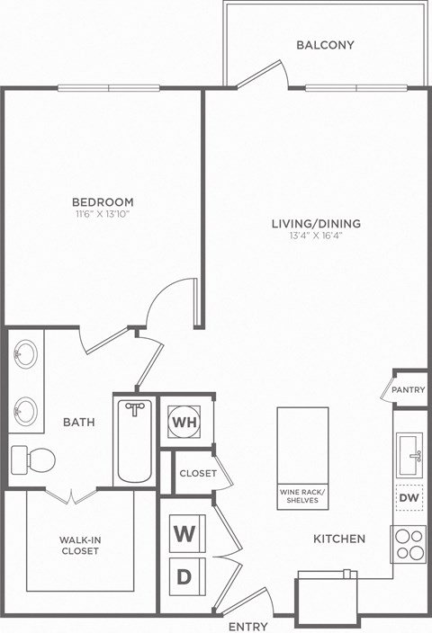 A black and white image of a floor plan for a home.