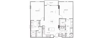 A black and white image of a floor plan for a house.