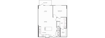 A black and white image of a house floor plan.
