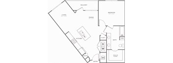 A black and white image of a house floor plan.