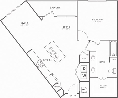 A black and white image of a house floor plan.