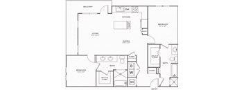 A black and white image of a house floor plan.