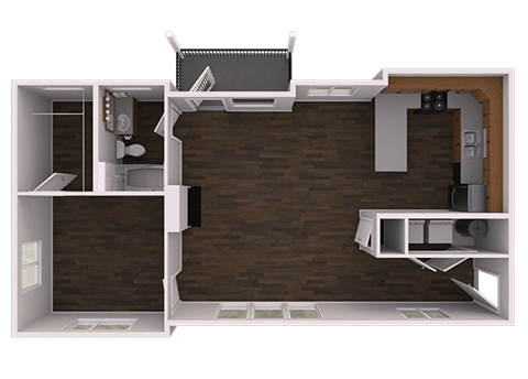 a floor plan of a small apartment