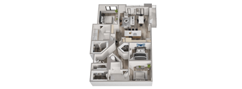2 bedroom floor plan  the crossings at white marsh apartments