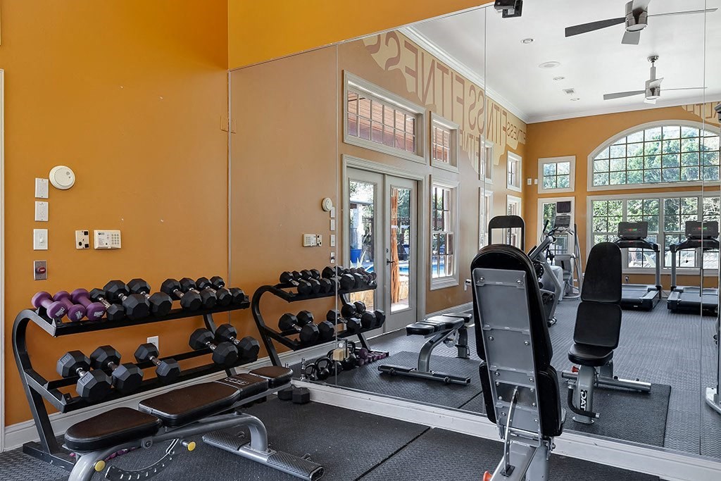the gym at the enclave at photo