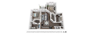 a floor plan of a 1 bedroom apartment