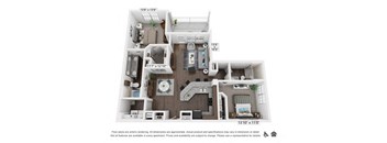 a floor plan of a 1 bedroom apartment