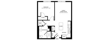 a small floor plan of a house