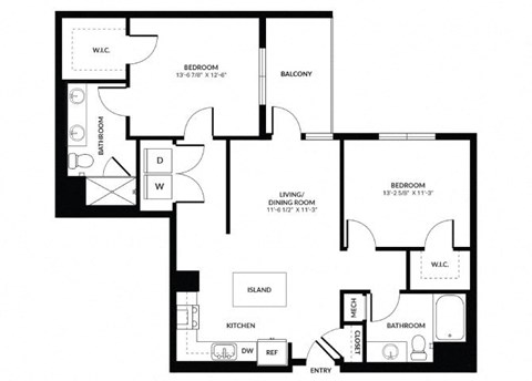 a black and white floor plan of a house