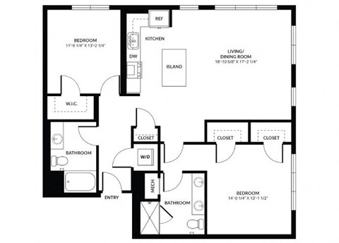 a black and white floor plan of a house