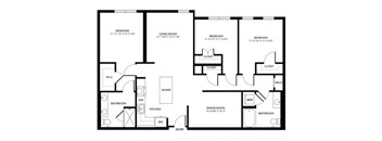 a floor plan of a home with a small footprint