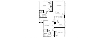 a black and white floor plan of a house