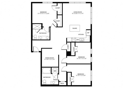 a black and white floor plan of a house